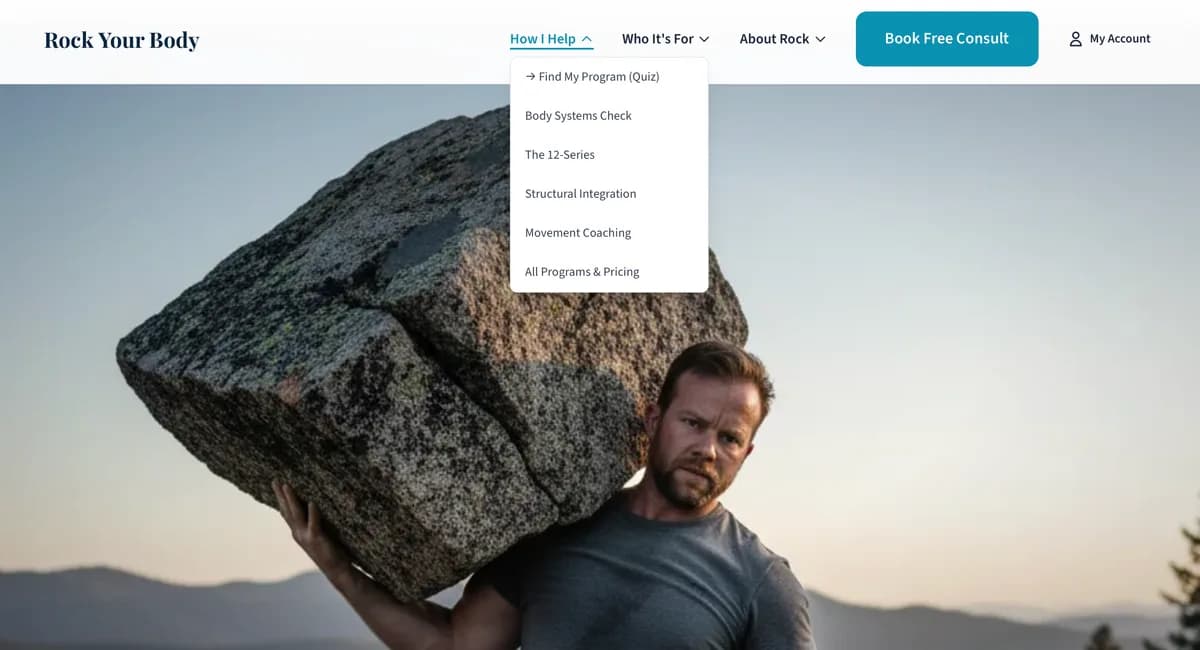 Rock Your Body website